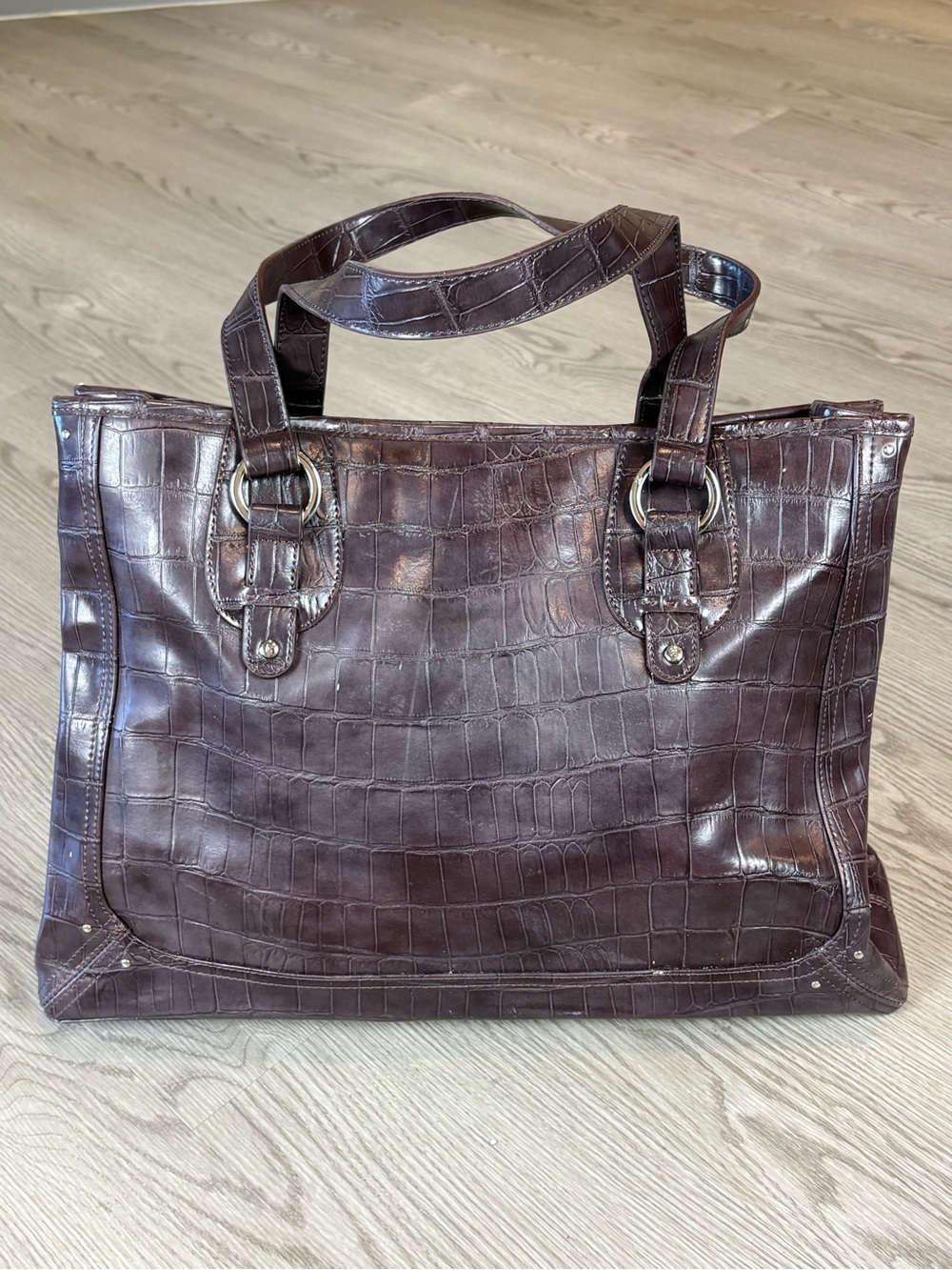 Liz Claiborne Chocolate Brown Interior Tote